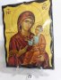 Голяма икона на Пресвета Майка Богородица Закрилница - Модел В - ръчна изработка .