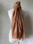 Бежов шал от 100 % кашмир, 2 броя, снимка 9