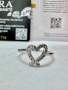 Сребърен пръстен с мойсанит (Диамант), снимка 5
