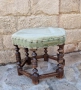 Винтидж дървена табуретка , снимка 1