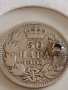 Сребърна монета 50 пари 1904г. Кралство Сърбия Крал Петър първи 42073, снимка 2