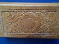 Красива Стара Дървена Кутия с Дърворезба от Соца / 1978 год., снимка 6
