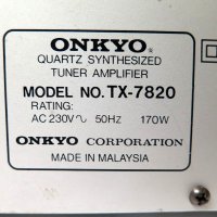 Onkyo TX-7820, снимка 7 - Ресийвъри, усилватели, смесителни пултове - 38306343