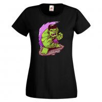 Дамска тениска Marvel Hulk Игра,Изненада,Подарък,Геймър,, снимка 2 - Тениски - 36741084