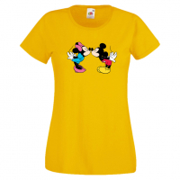 Дамска тениска Mickey & Minnie 8 Мини Маус,Микки Маус.Подарък,Изненада,, снимка 10 - Тениски - 36526286