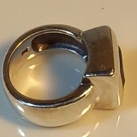 Масивен сребърен пръстен със сапфир , снимка 9 - Пръстени - 39451994