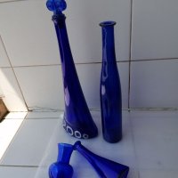 Сет сини шишета , снимка 5 - Вази - 40766719