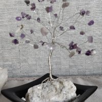 Дърво на живота, късмета, любовта от естествени камъни. Фън Шуй. , снимка 4 - Декорация за дома - 16388161