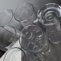 Високи стъклени чаши 6 бр., снимка 2 - Чаши - 27733520