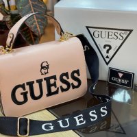 Дамска луксозна чанта Guess розова, снимка 1 - Чанти - 32391543