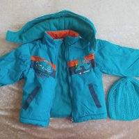 Зимно яке с качулка и шапка , снимка 1 - Бебешки якета и елеци - 43446758