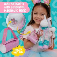 Itsy Unicorn Плюшена играчка розов еднорог с дрехи за обличане като кукла балерина, снимка 3 - Плюшени играчки - 43947177