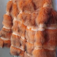 Палто с естествен косъм от норка и сребърна лисица, снимка 3 - Палта, манта - 44032002
