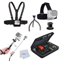 Комплект Silver Kit аксесоари за екшън камери GoPro и др., снимка 1 - Чанти, стативи, аксесоари - 27777297