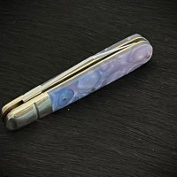 Компактен сгъваем джобен нож RR Purple Swirl Small Barlow. (RR2153), снимка 3 - Ножове - 42933957