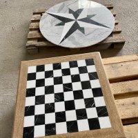 Мраморна шахматна маса , снимка 5 - Маси - 37224616