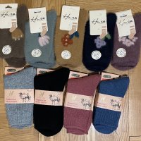 Зимни чорапи от вълна или норка, снимка 2 - Дамски чорапи - 43301498