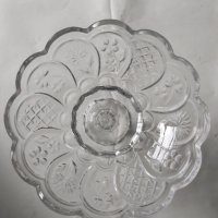 Стара стъклена фруктиера от соца., снимка 4 - Антикварни и старинни предмети - 35178994