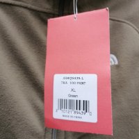 Продавам нов мъжки зелен качествен лек полар 100 The North Face , снимка 3 - Пуловери - 43099186