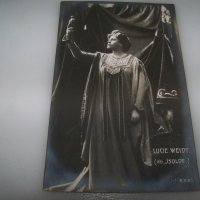 Стара пощенска картичка с австрийското сопрано Lucie Weidt, снимка 1 - Филателия - 43253714