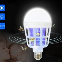 💡 LED крушка против комари с адаптор за стена, снимка 6 - Други - 42978788