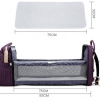 Чанта за бебешка количка, 2 в 1 бебешка раница, многофункционална раница, кошара, повивалник, снимка 6 - Други - 33321974