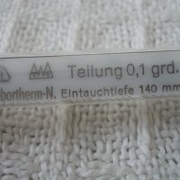 Прецизен термометър от +50 до +100C GDR, снимка 6 - Медицинска апаратура - 28774136
