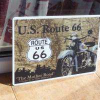 Метална табела мотор U.S. Route 66 Indian каране свободно, снимка 2 - Декорация за дома - 44875218