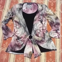 Луксозна блузка с пайети, снимка 1 - Блузи с дълъг ръкав и пуловери - 43113750