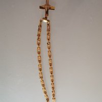 Ланец с кръст от медицинска стомана, снимка 2 - Колиета, медальони, синджири - 43021924