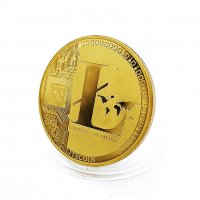 1 Лайткойн монета / 1 Litecoin ( LTC ) - Gold, снимка 3 - Нумизматика и бонистика - 39152910