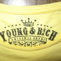 Тениска YOUNG&RICH   мъжка,С-М, снимка 1 - Тениски - 33609083