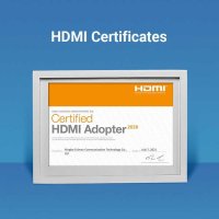 Адаптер HDMI Vertical Flat 90 градуса M/F – Vention AIPB0, снимка 11 - Кабели и адаптери - 43022124