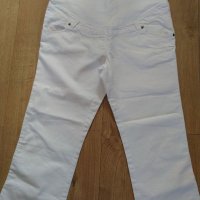 Бял панталон за бременни Yessica, размер: 44/46, снимка 1 - Дрехи за бременни - 32865673