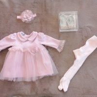Лот официална рокличка+ обувки Мayoral, снимка 1 - Бебешки рокли - 43284948
