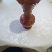 Стара ръчно изработена медна ваза, снимка 2 - Антикварни и старинни предмети - 39553847