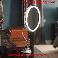Огледало за грим с LED светлина и увеличение 10Х - захващане чрез вакуум, снимка 7 - Други стоки за дома - 28403976
