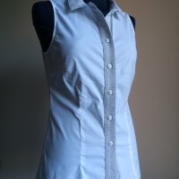 ARMANI JEANS бяла риза без ръкав размер М, снимка 1 - Ризи - 26218129