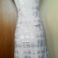 Еластична рокля в бледо лилаво и сребристо🍀👗XS,S,S/M🍀👗арт.2076, снимка 2 - Рокли - 33644148