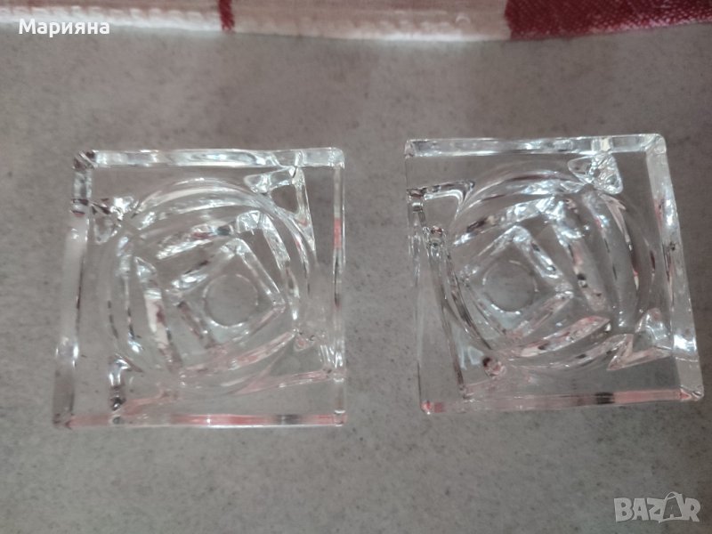 Стъклени свещници, снимка 1