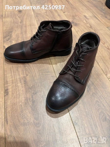 Мъжки кожени ботуши, снимка 1
