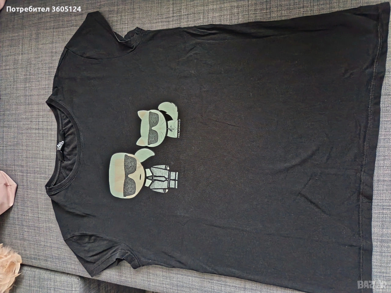 оригинална дамска тениска KARL LAGERFELD, размер XS, снимка 1