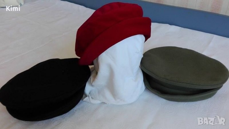 ПРОМО ЦЕНА Нови Спортно - елегантна шапка - тип Барета в червено и светло зелено, снимка 1