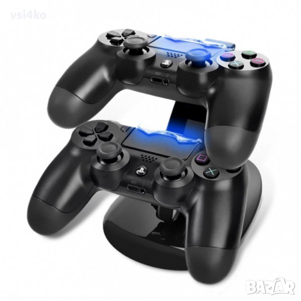 Стойка и зарядно за PS4 джойстици, снимка 1