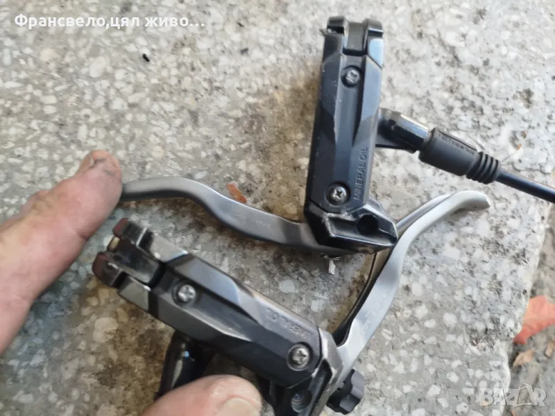 Хидравлични спирачки за велосипед колело Shimano deore bl m 595, снимка 1