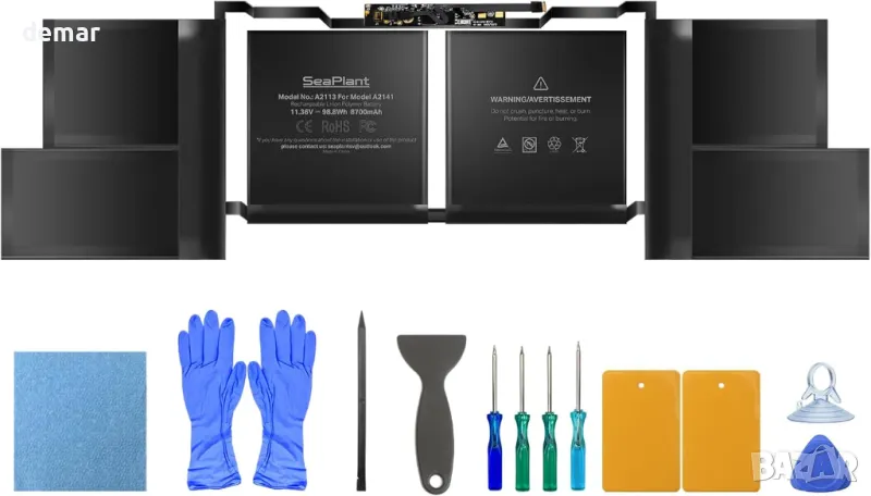 A2141 Батерия за MacBook Pro 16 инча A2141 (2019) A2113 Батерия, снимка 1