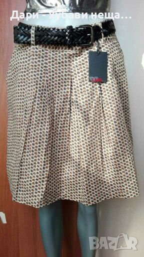 Цветна памучна, еластична пола, с колан ПРОМОЦИЯ 18лв.🍀❤L р-р❤🍀арт.454, снимка 1