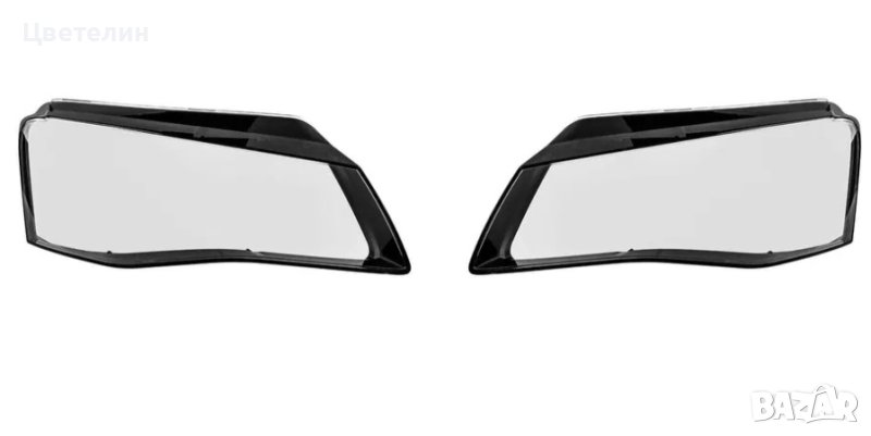 Комплект Стъкла за фар фарове Audi A8 D4 ляво и дясно stykla, снимка 1