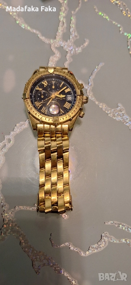 Breitling Swiss позлатен, снимка 1