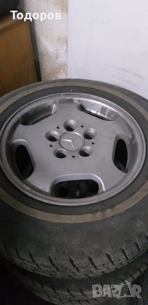 Продавам 4 броя зимни гуми 205/70R15 с джанти за Мерцедес 5х112, снимка 1